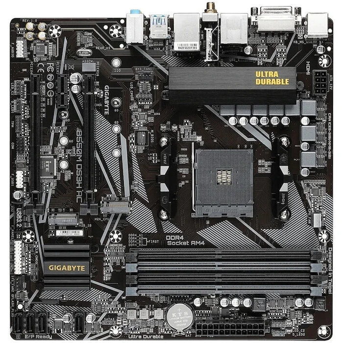 Motherboard Gigabyte B550M DS3H AC R2 (B550,AM4,mATX,DDR4) (Εκθεσιακό - ελαφρώς χρησιμοποιημένο)