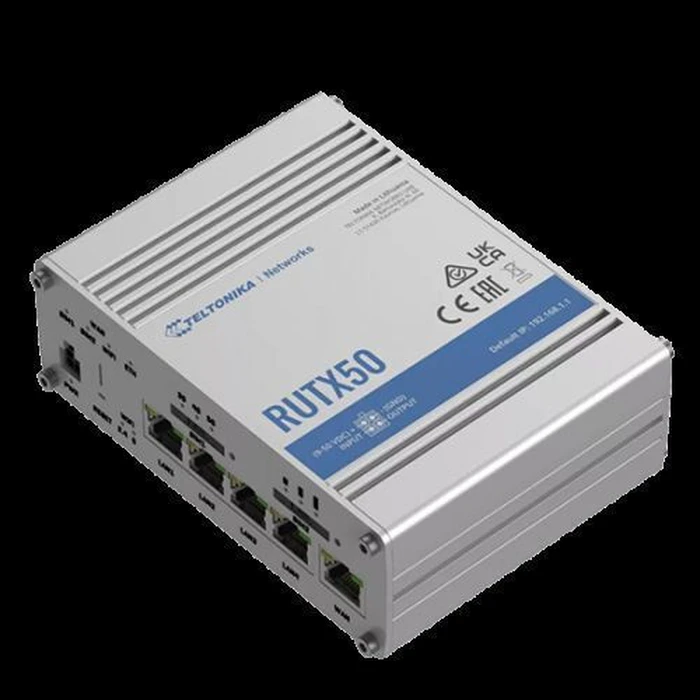 Teltonika RUTX50 5G Router Wi‑Fi 5, Dual SIM, 5x Gigabit Ethernet (1 WAN + 4 LAN)
