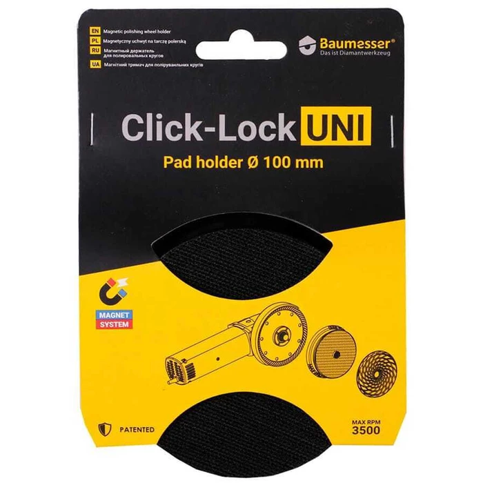 Βάση Distar Baumesser Click-lock Uni για πλάκες λείανσης (για γωνιακούς τροχούς)