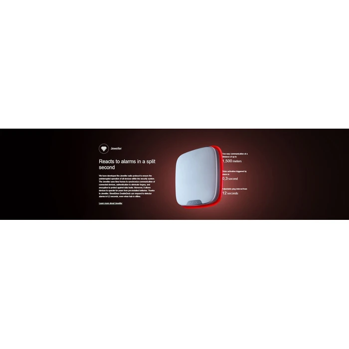 AJAX StreetSiren DoubleDeck White (Outdoor Wireless Siren)