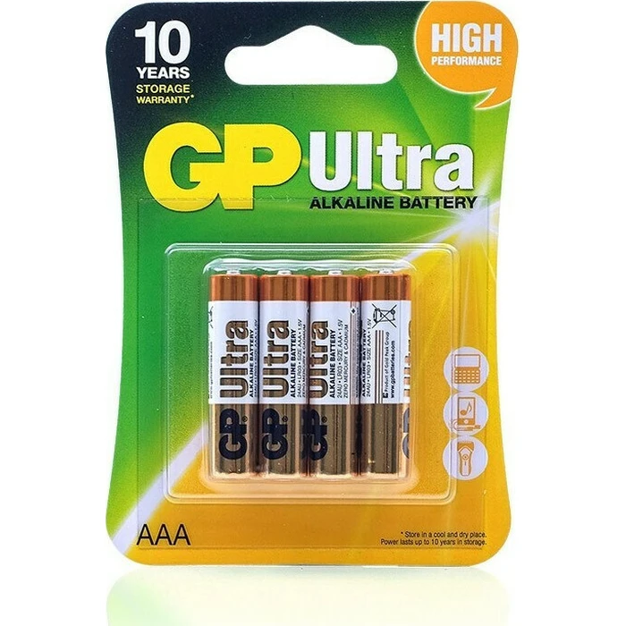 GP Batteries Μπαταρία Αλκαλική AAA LR03 GP Ultra Alkaline G-TECH