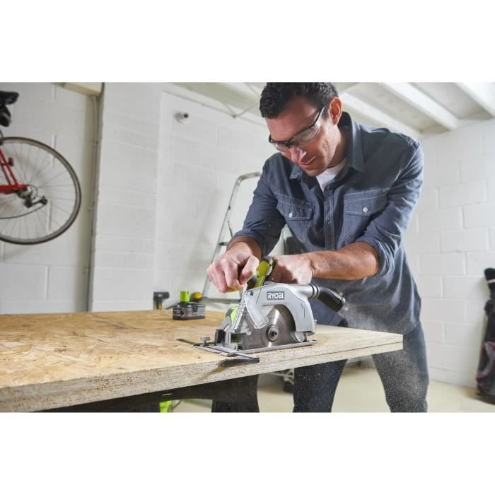 Ryobi ONE+ R18CS-0 Δισκοπρίονο 18V Solo με Σύστημα Αναρρόφησης