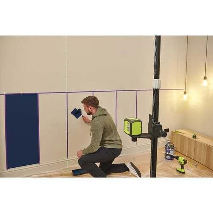 Ryobi RBCLLG2 Self-Leveling Green Beam Line Laser Level, 15 m Range