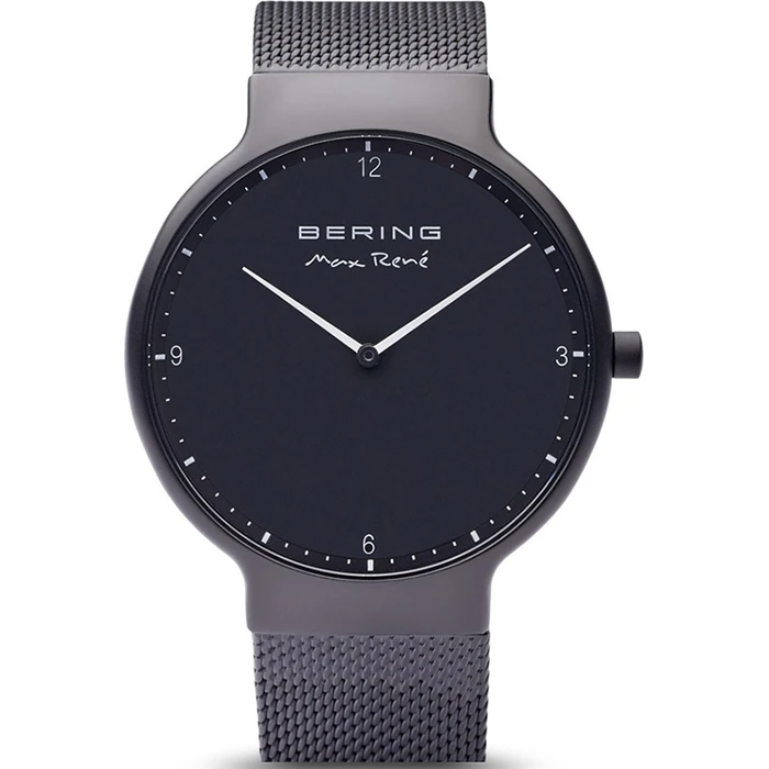 Bering Time Max Rene Ανδρικό Ρολόι 40mm με Μαύρο Μεταλλικό Μπρασελέ 15540-123
