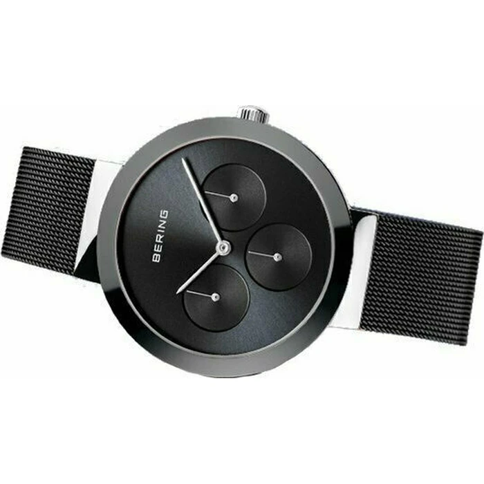 Bering Time Ceramic Γυναικείο Ρολόι 36mm Μπαταρίας με Μαύρο Μεταλλικό Μπρασελέ 35036-102