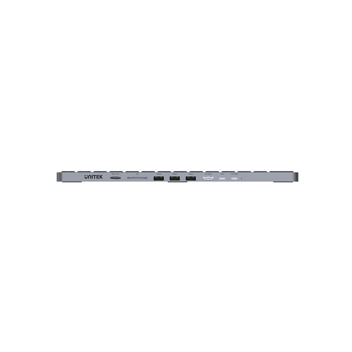 Unitek D1092A USB-C Keyboard Docking Station with DisplayPort 4K, Power Delivery, Ethernet - Grey