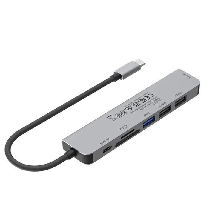 Unitek USB-C Docking Station / 11-in-1 USB-C Hub (uHUB U11+ D1113BGY) — HDMI 4K, 100W PD, Gigabit Ethernet, SD/microSD Card Reader