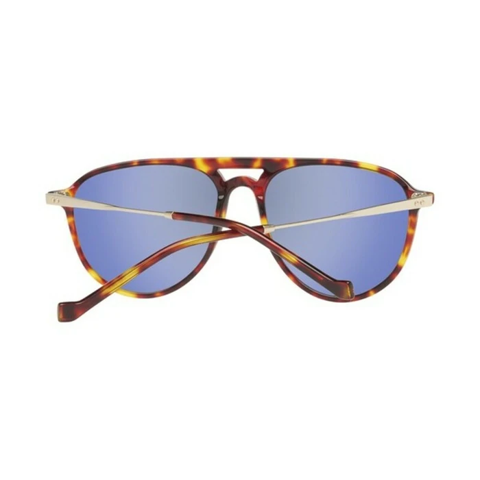 Hackett Bespoke Men's Sunglasses HSB843-143 — Brown Frame with Green Lens, Size 57/17/145