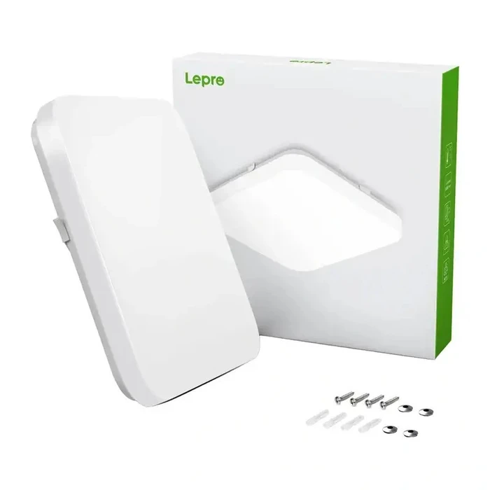 Lepro Ceiling Flush-Mount Bathroom Light White with Integrated LED EAN150006-DW-EU