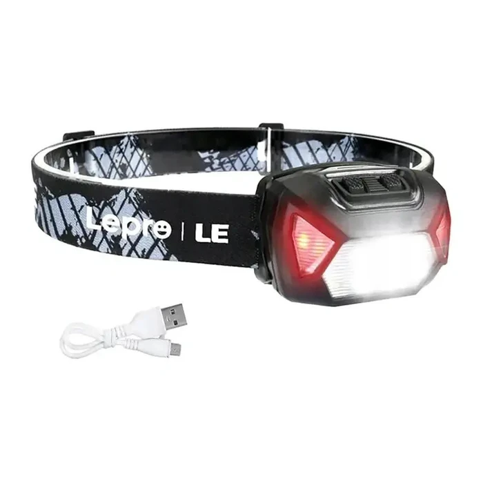 Lepro Rechargeable LED Headlamp USB-C IPX4 300 lm (Model 320014)