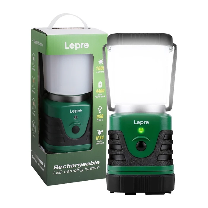 Lepro Φανάρι LED Μπαταρίας για Camping με Φακό 1000 lm Λευκό
