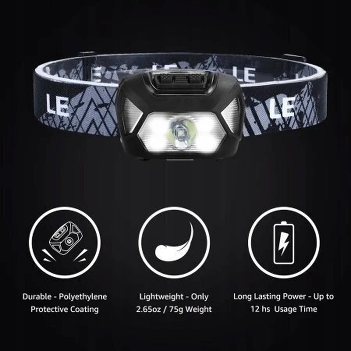 Alogy LED Headlamp IPX6 - 2 pcs