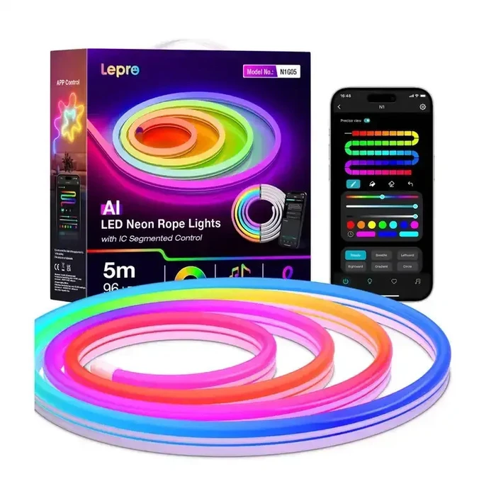 Lepro Smart Ταινία LED Wi‑Fi RGB 5m με Τηλεχειριστήριο N1-5