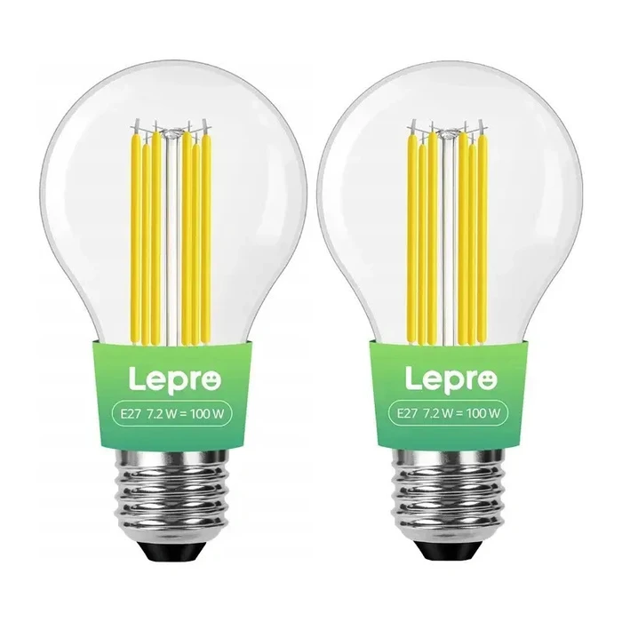 Lepro LED Bulbs 7.2W E27 Warm White 1521 lm 2 pcs (100094-WW-EU-2)