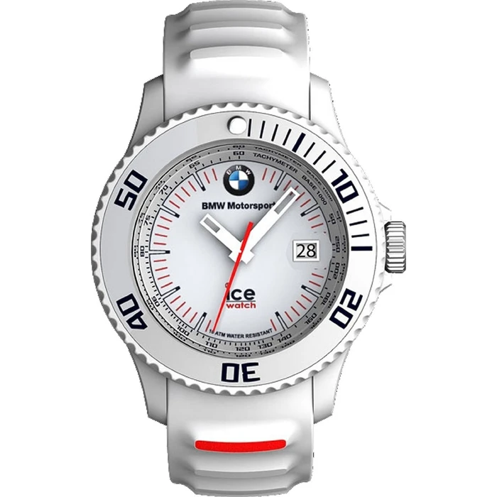 ICE Ανδρικό Ρολόι 42mm BM.SI.WE.B.S με Λευκό Καουτσούκ Λουράκι