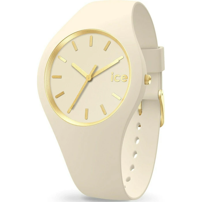 Ice Glam Brushed Γυναικείο Ρολόι 40 mm Μπεζ Καουτσούκ Λουράκι (IC019533)