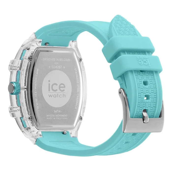 ICE Women's 45mm Quartz Analog Watch with Blue Silicone Rubber Strap (Model 24287)