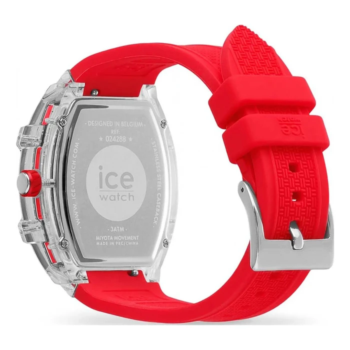 Ice Γυναικείο Ρολόι 45mm Μπαταρίας με Κόκκινο Καουτσούκ Λουράκι (Model 24288)