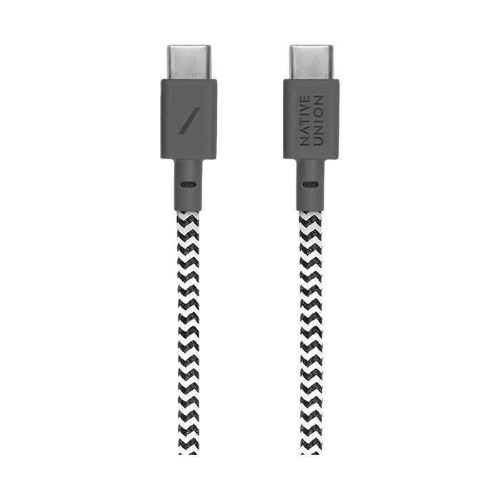 Native Union Μετατροπείς - Αντάπτορες Belt USB 2.0 Cable USB-C male USB-C Μαύρο 1.2m BELT-C-ZEB-2-NP