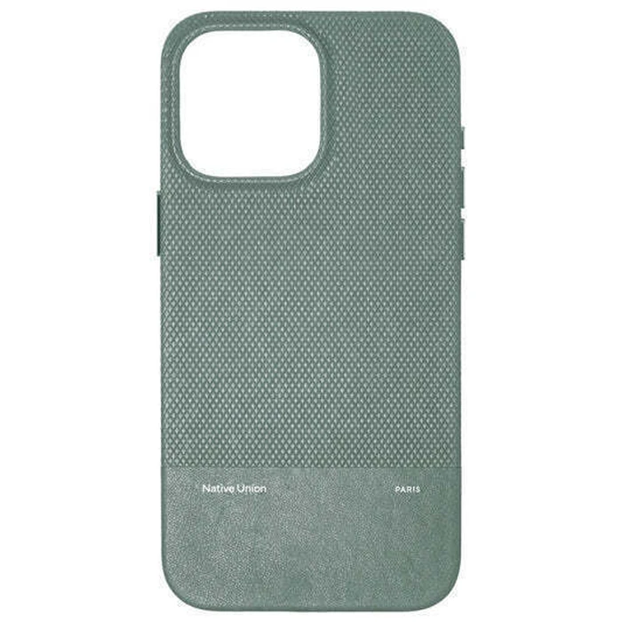 Θήκη Native Union (re)classic Back Cover 1.8mm με λουράκι - Πράσινη (iPhone 16)