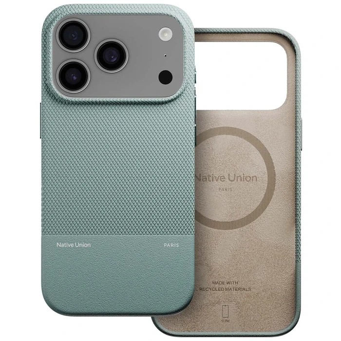 Native Union Δερμάτινο Back Cover Πράσινο (iPhone 17 Pro)