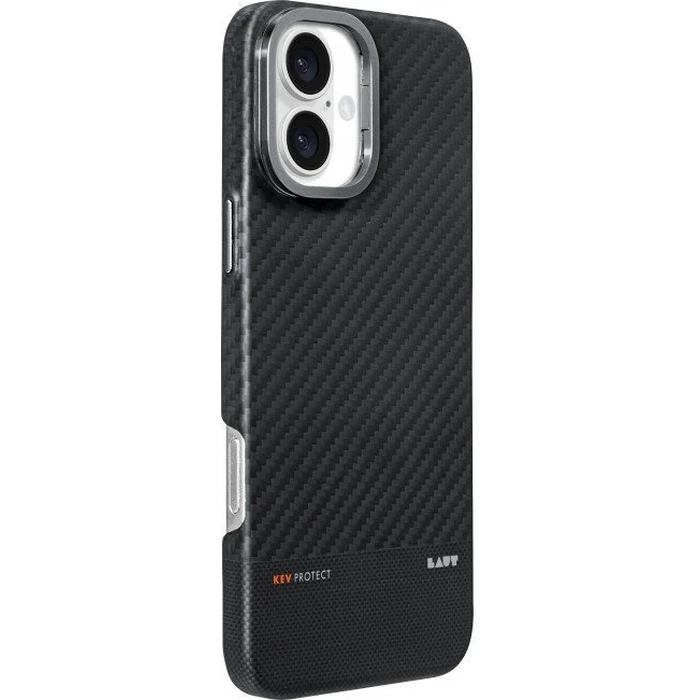 Laut Kev Aramid Fiber Back Cover for iPhone 16 - Black