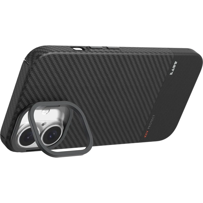 Laut Kev Aramid Fiber Back Cover for iPhone 16 - Black