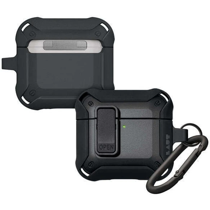 LAUT ZENTRY Black Protective Case for Apple AirPods 4th Gen.