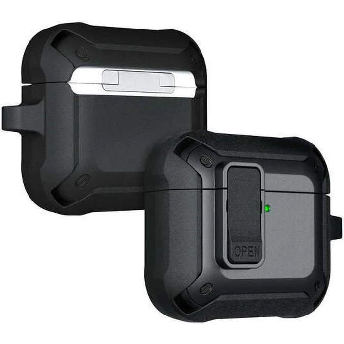 LAUT ZENTRY Black Protective Case for Apple AirPods 4th Gen.