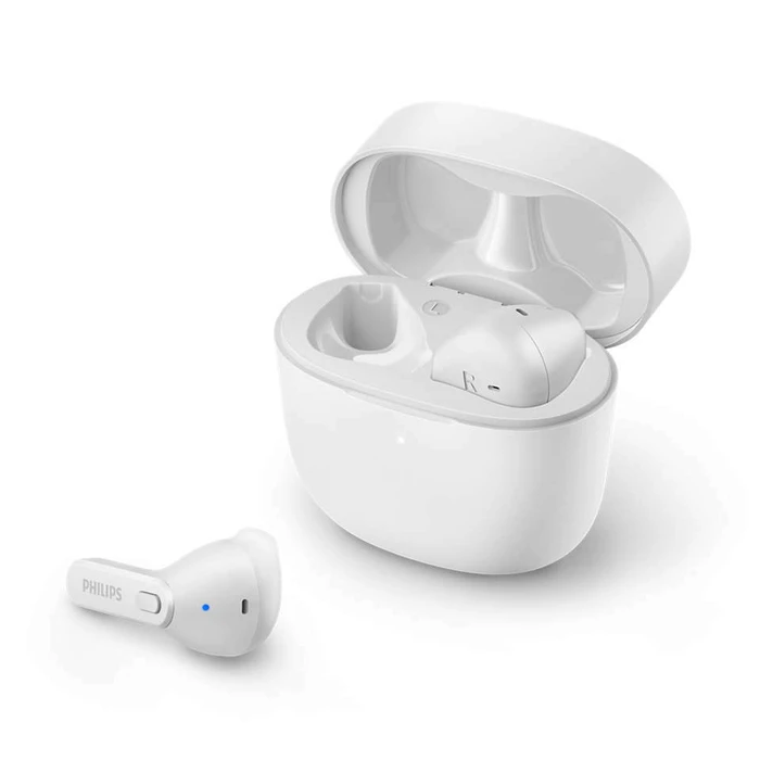 Philips TAT2236 True Wireless Earbuds with Charging Case - White