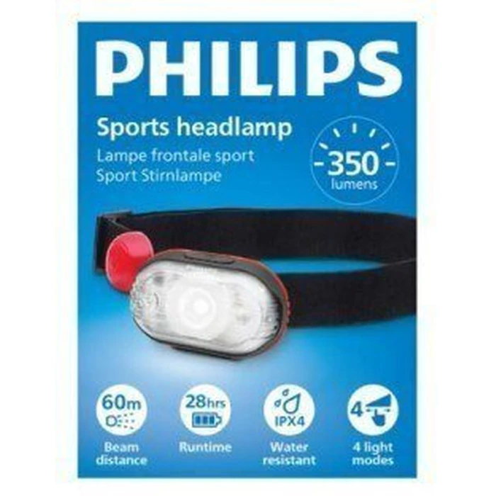 Φακός Κεφαλής Philips Go Sport Stirnlampe 250~300 lm