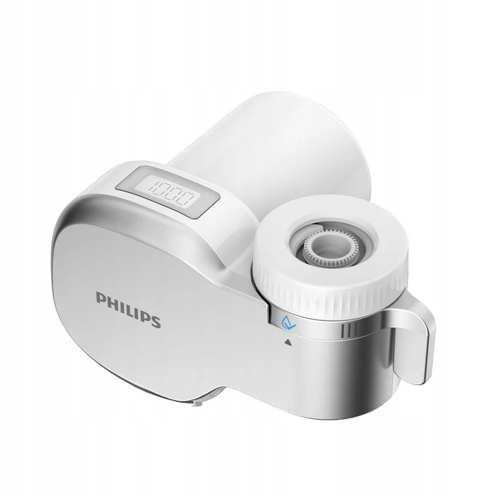 Philips AWP3705P1 On-tap Water Filter Faucet + 1 X-Guard Filter, White (with digital meter)