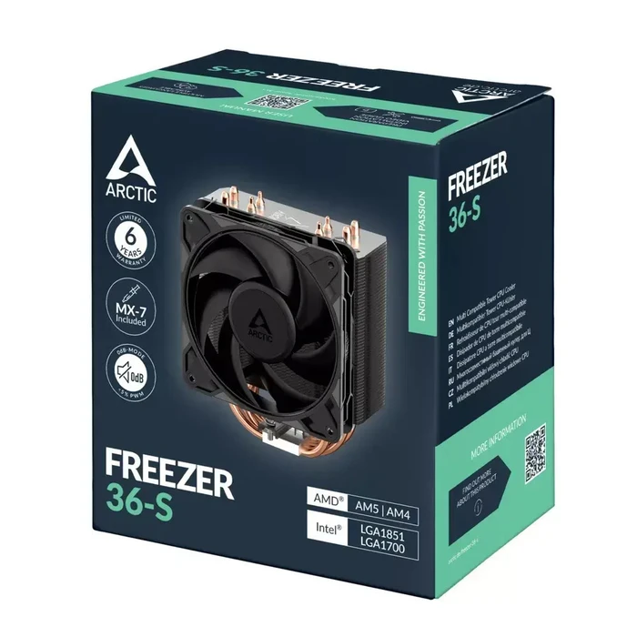 Arctic Freezer 36-S CPU Cooler (Sockets 1700, 1851, AM4, AM5)