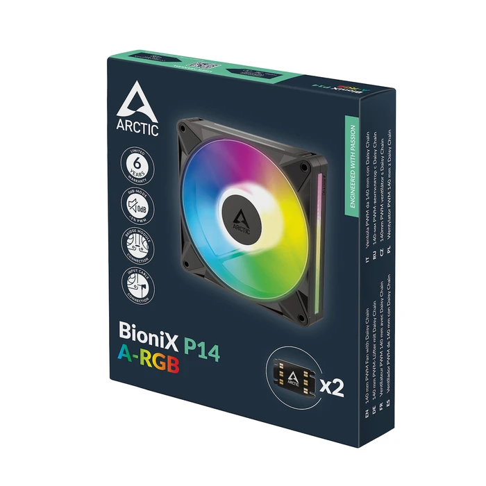Arctic BioniX P14 A-RGB 140mm PWM Ανεμιστήρας Κουτιού (ARGB)