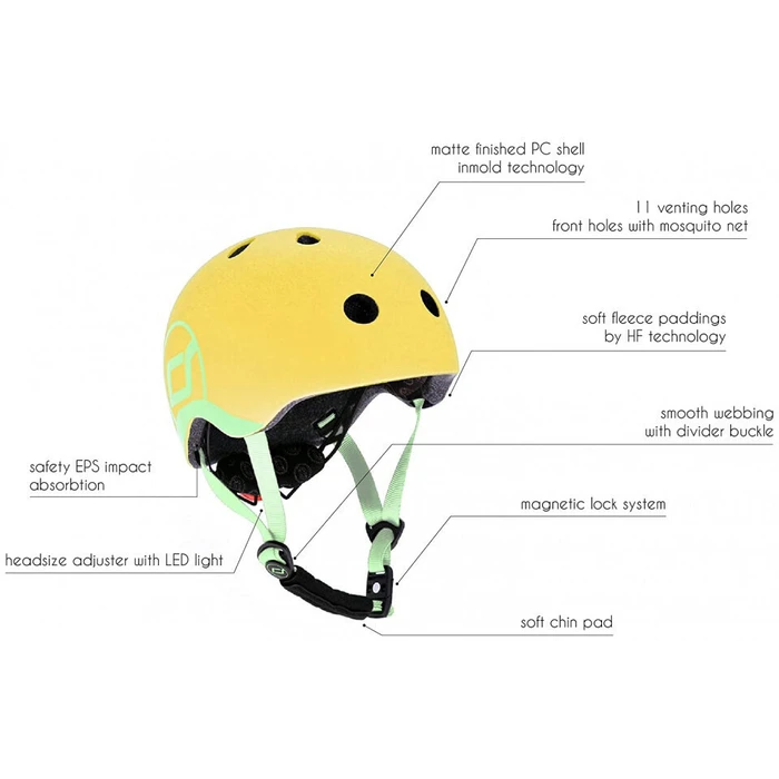 Scoot & Ride Κράνος Kask XXS‑S Lemon ‍