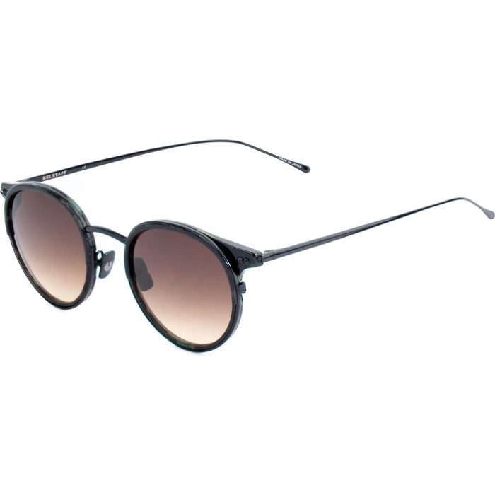 Belstaff Unisex Γυαλιά Ηλίου με Μαύρο Μεταλλικό Σκελετό και Καφέ Φακό - PARKGATE-S123