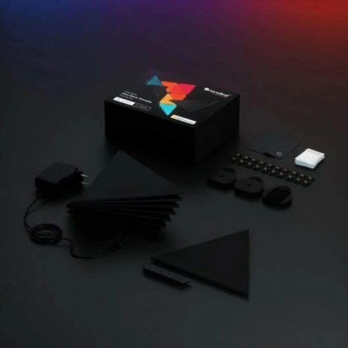 Nanoleaf Shapes Τρίγωνα Ultra Μαύρο Starter Kit 9-τεμ.