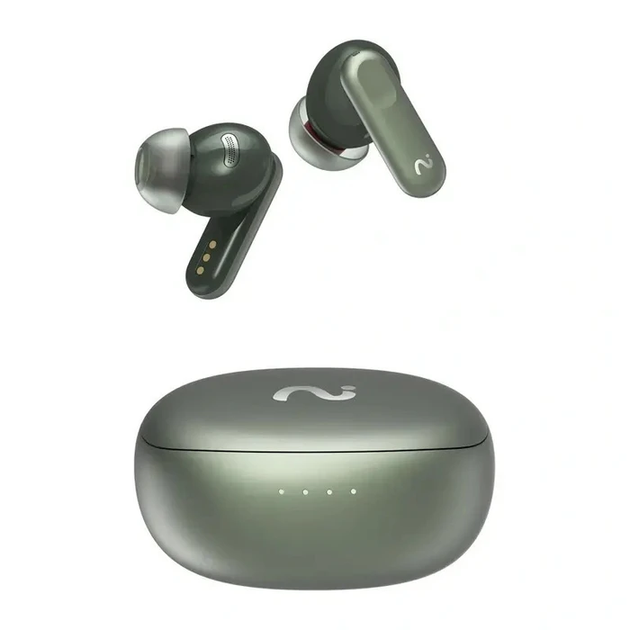 Viaim Nano+ In-ear Bluetooth Handsfree Ακουστικά με ANC & Θήκη Φόρτισης Πράσινα