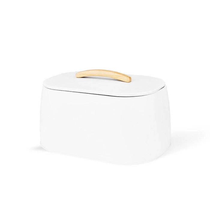Maestro Bread Box with Lid Inox White MR-1675-WHITE