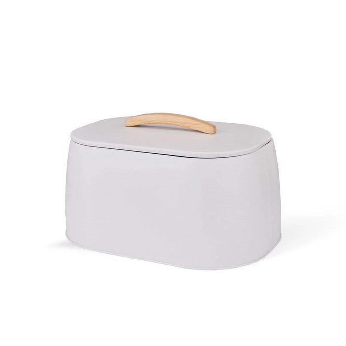 Maestro Ψωμιέρα με Καπάκι Inox Μπεζ MR-1675-BEIGE