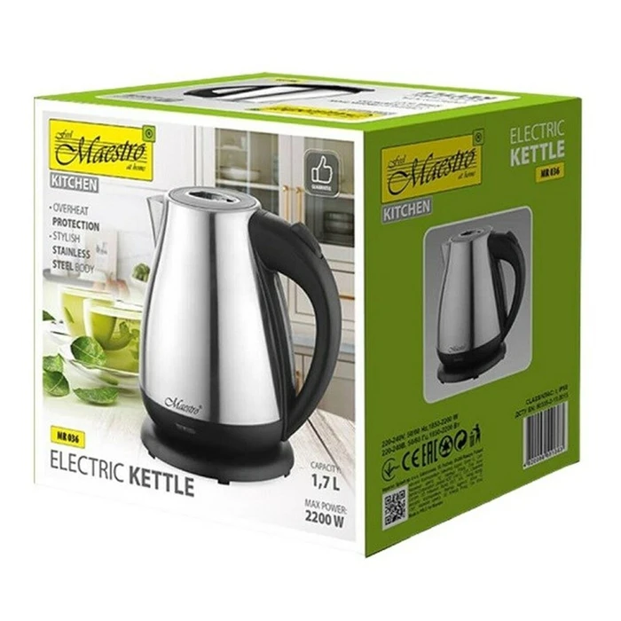 Maestro Kettle 1.7 L 2200 W Silver MR-036