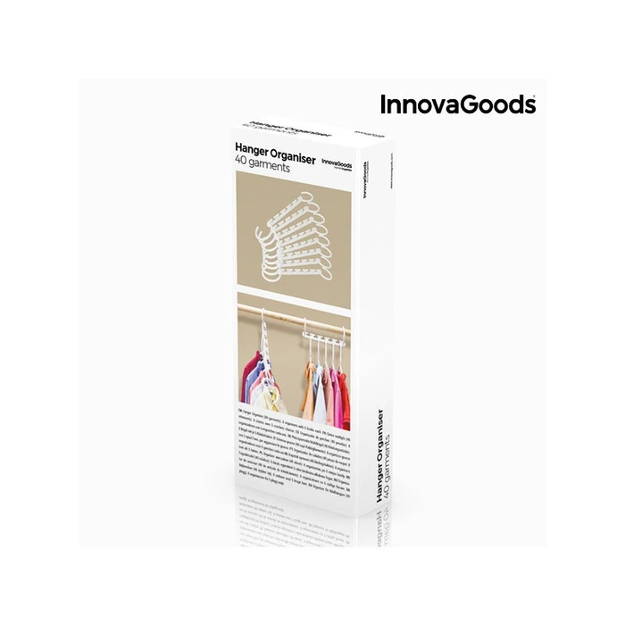 InnovaGoods Κρεμάστρα Ρούχων Λευκή V0100758