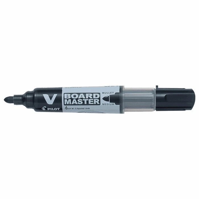 Pilot V Board Master Whiteboard Marker Medium Bullet Black (WBMA-VBM-M-BG-BLACK) (PILWBMA-VBM-M-BG-BLACK)