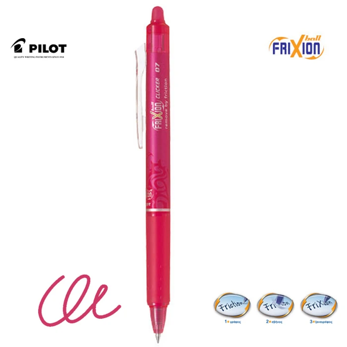 Pilot Rollerball Pen Frixion Clicker M Rose