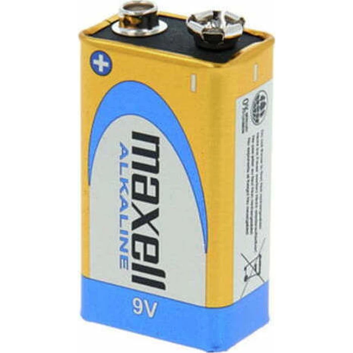 Battery Maxell Alkaline 9V 1 Pack