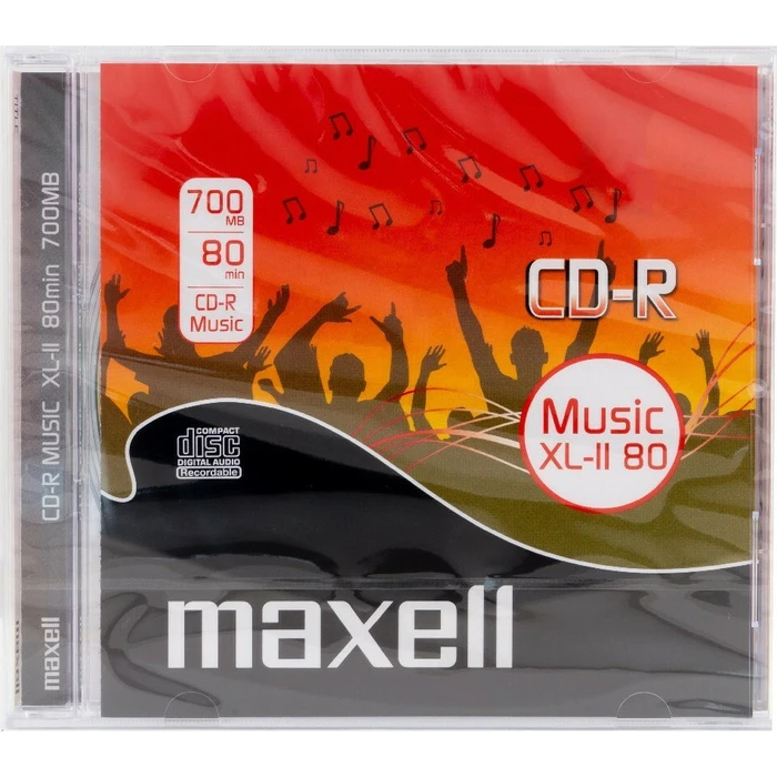 Maxell CD-R 80 Audio Music PRO, Jewelcase, 1 piece (SKU: 515825, MPN: MX624880)