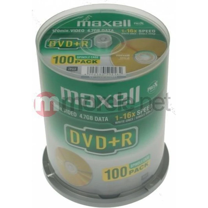 Maxell DVD+R 4.7GB Cakebox 100 τεμάχια, 16x, Printable (MX275641)