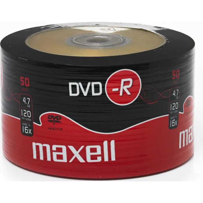Maxell Εγγράψιμα DVD-R 16x 4,7GB Cake Box 50 τεμάχια (MXD16-50)