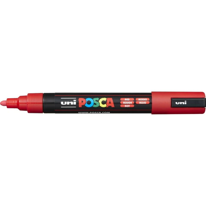 Uni-Ball Μαρκαδόρος Posca PC-5M Medium Red