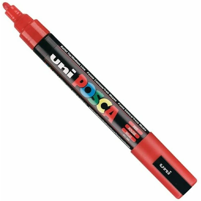 Uni-Ball Μαρκαδόρος Posca PC-5M Medium Red